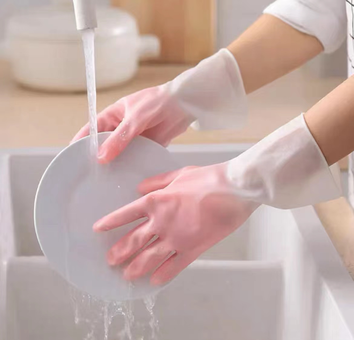 【福利品】乳胶洗碗手套